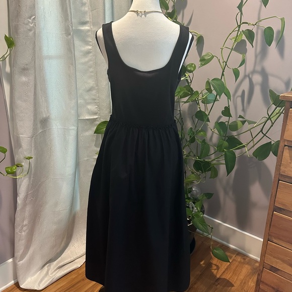 A New Day Black Sleeveless Square Neck Midi Sundress - Picture 2 of 7